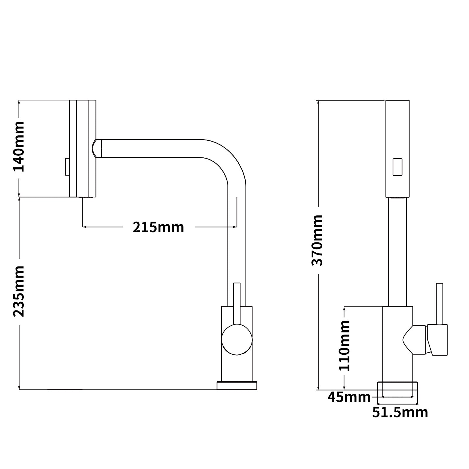 Homelody Grifo de cocina negro con mezclador de fregadero con rociador extraíble con 3 modos de rociado, grifo de cocina monomando, giratorio 360°